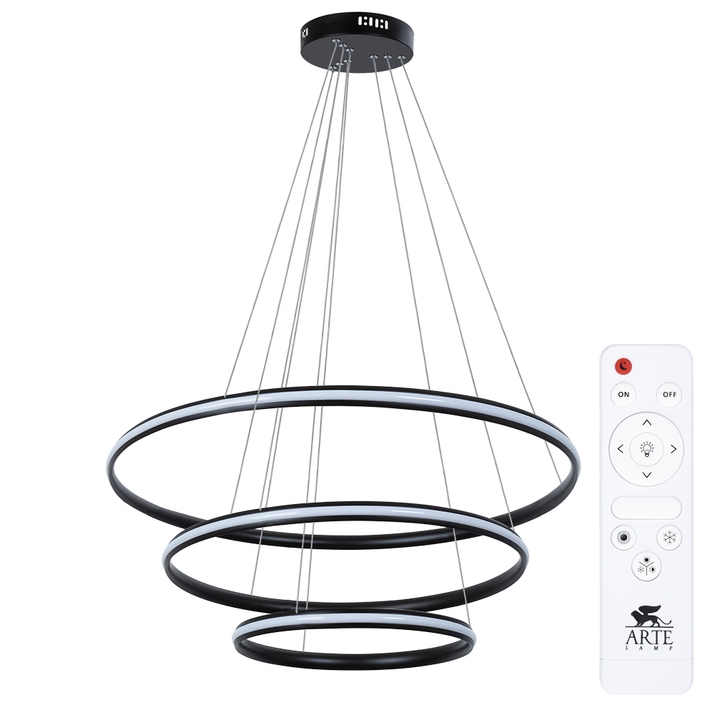 Подвесная люстра Arte Lamp MERIDIANA A2198SP-3BK фото