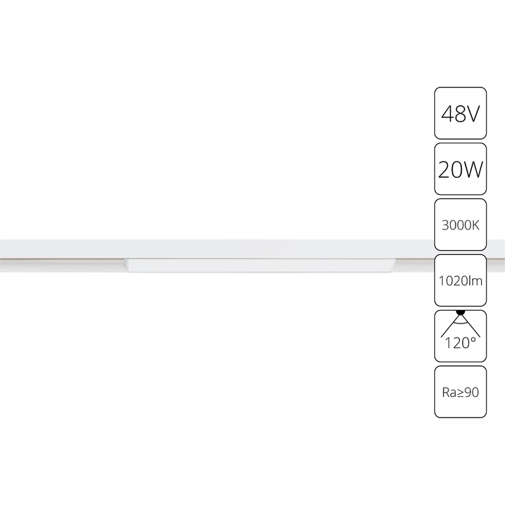 Магнитный трековый светильник Arte Lamp LINEA A4673PL-1WH фото