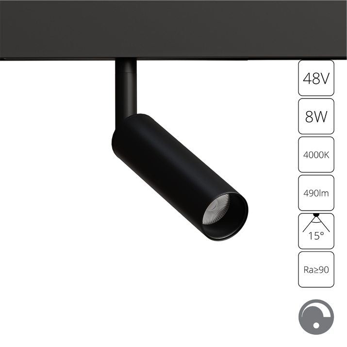 Магнитный трековый светильник Arte Lamp LINEA 0.1-10V A4680PL-1BK фото