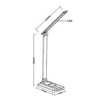 Офисная настольная лампа Arte Lamp WILLIAM A5122LT-1WH