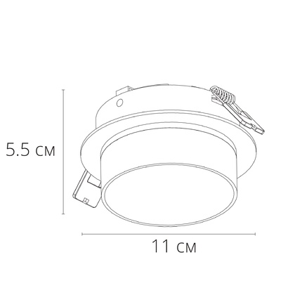 Точечный встраиваемый светильник Arte Lamp IMAI A2264PL-1WH