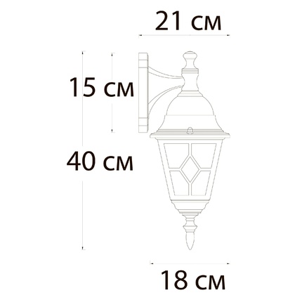 Уличный настенный светильник Arte Lamp MADRID A1542AL-1BN