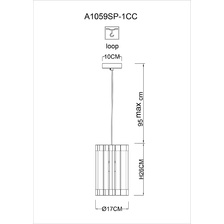 Фото подвесные светильники A1059SP-1CC