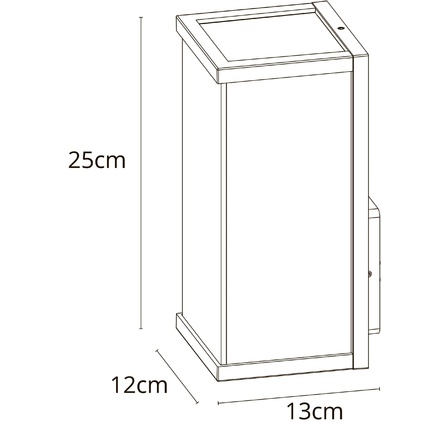 Уличный настенный светильник Arte Lamp POT A1631AL-1BK