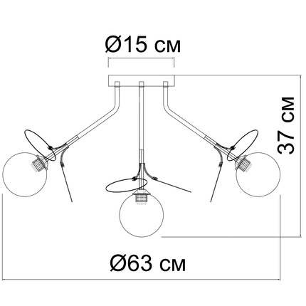 Потолочная люстра Arte Lamp PEACOCK A1369PL-7SG