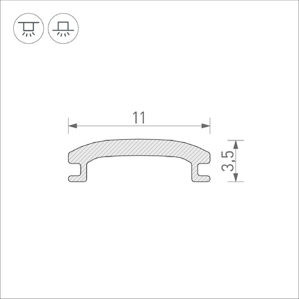Экран STRETCH-SHADOW-10m Arlight 040644