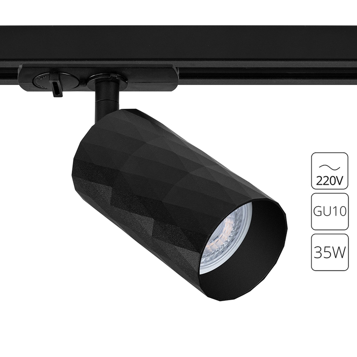 Трековый светильник Arte Lamp FANG A5560PL-1BK фото