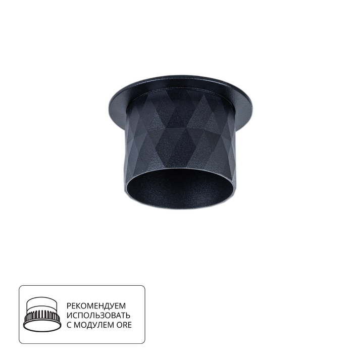 Точечный встраиваемый светильник Arte Lamp FANG A5562PL-1BK фото