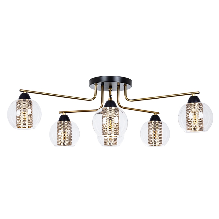 Потолочная люстра Arte Lamp MANCHESTER A7045PL-6BK фото