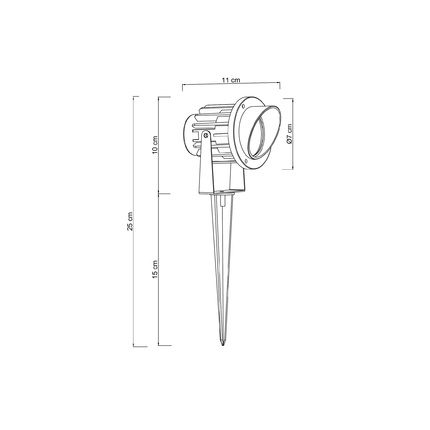 Грунтовый светильник Arte Lamp ELSIE A1309IN-1BK