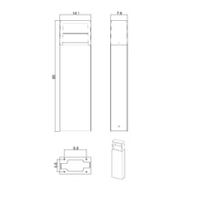 Фото ландшафтные светильники A1328PA-1BK