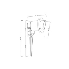 Фото грунтовые светильники A1522IN-1BK