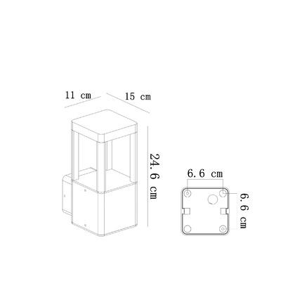 Фасадный светильник Arte Lamp PHERKAD A2726AL-1BK