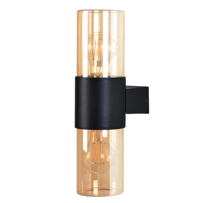 Уличный настенный светильник Arte lamp SEGINUS A6515AL-2BK фото