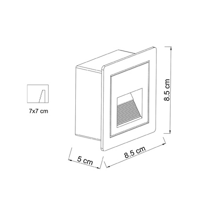Подсветка для лестниц Arte Lamp PIAZZA A7325IN-1BK