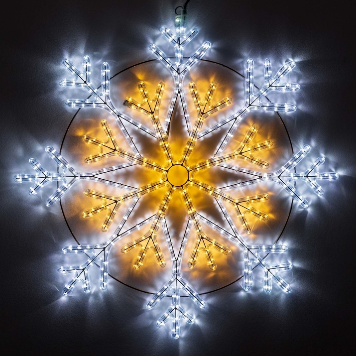 Светодиодное украшение ARD-SNOWFLAKE-M12-900x900-576LED White/Warm Ardecoled 034262 фото