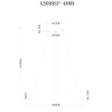Фото подвесные люстры A2699SP-48WH