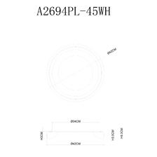 Фото потолочные светильники A2694PL-45WH