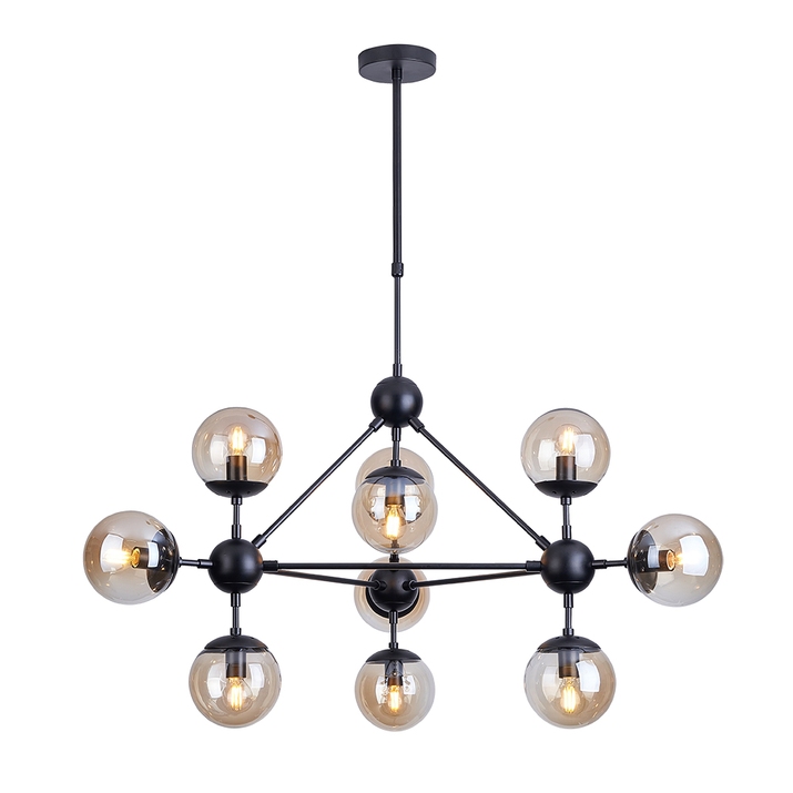 Люстра на штанге Arte Lamp BOLLA A1664SP-10BK фото