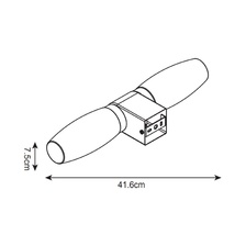 Фото подсветки для зеркал A1209AP-2BK