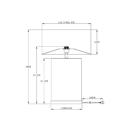 Декоративная настольная лампа Arte Lamp ZULU A5058LT-1PB
