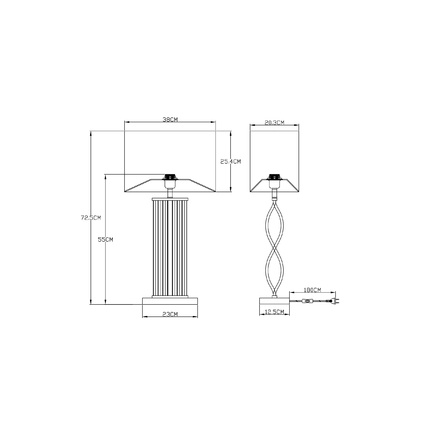 Декоративная настольная лампа Arte Lamp VEIL A5061LT-1PB