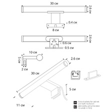 Фото подсветки для зеркал A2935AP-1BK