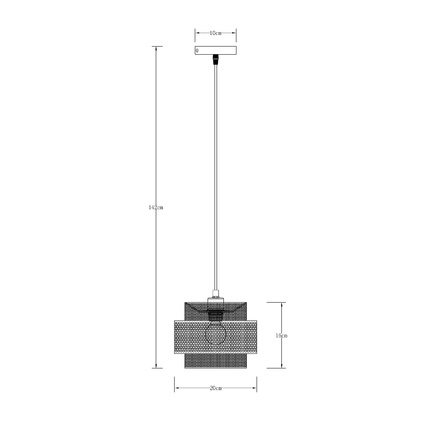 Подвесной светильник Arte Lamp GRID A7069SP-1GO