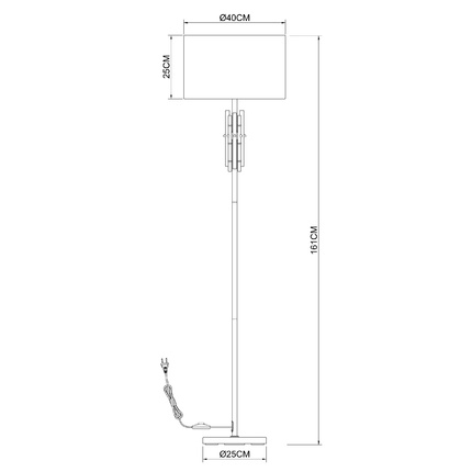 Торшер Arte Lamp TAYGETA A4097PN-1CC