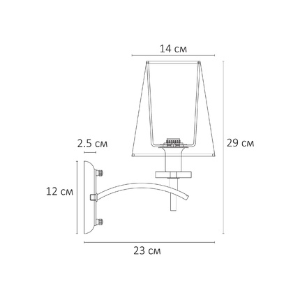 Бра Arte Lamp KENSINGTON A4098AP-1CC