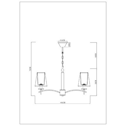 Подвесная люстра Arte Lamp KENSINGTON A4098LM-5CC
