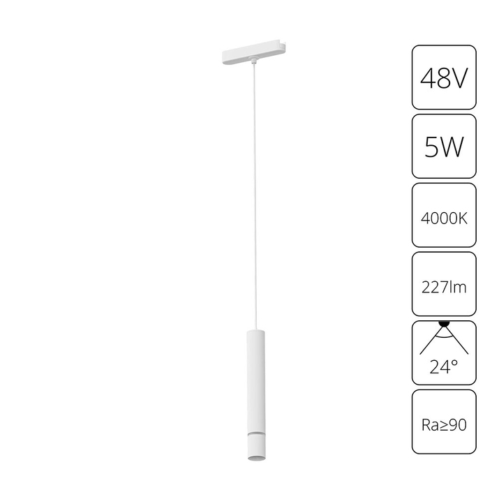 Магнитный трековый светильник Arte Lamp RAPID A6159PL-1WH фото