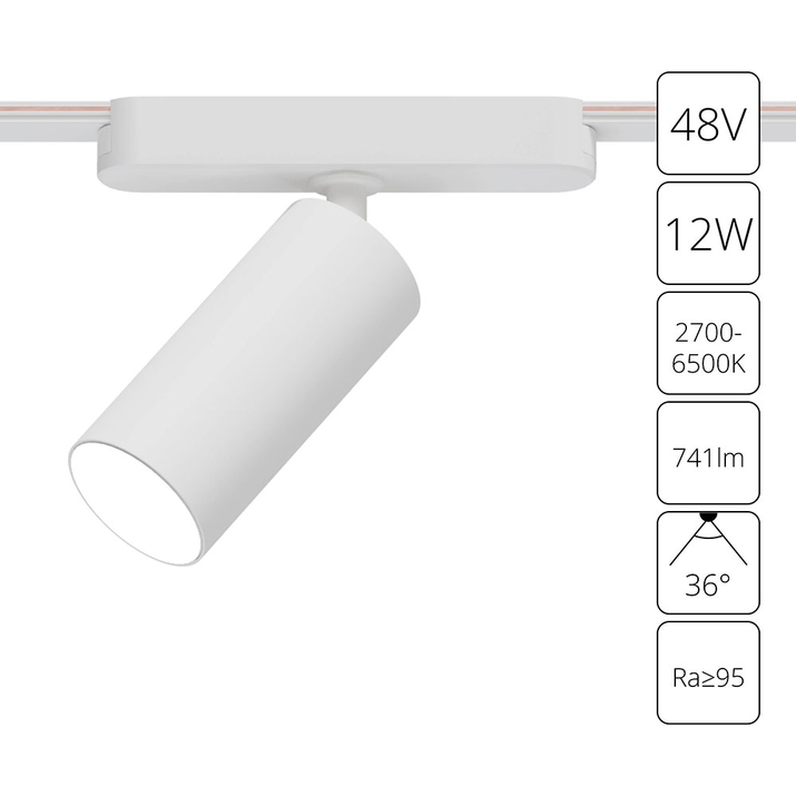 Магнитный трековый светильник Arte Lamp RAPID SMART A2958PL-1WH фото