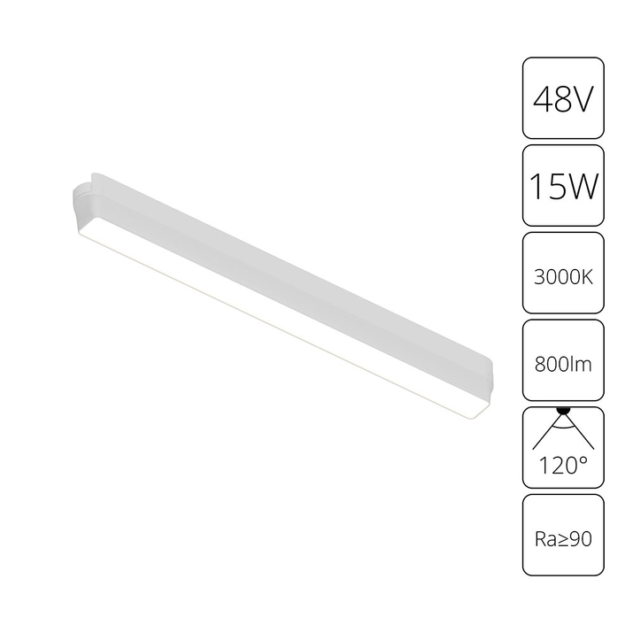Магнитный трековый светильник Arte Lamp RAPID A1168PL-1WH фото