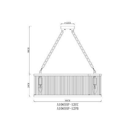 Подвесная люстра Arte Lamp ANETTA A1065SP-12CC
