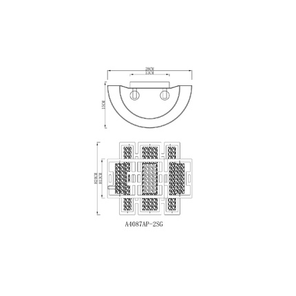 Настенный светильник Arte Lamp BLAKE A4087AP-2SG