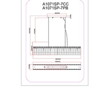 Фото подвесные люстры A1071SP-7CC
