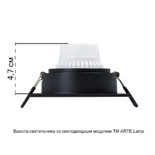 Фото точечные встраиваемые светильники A2465PL-1BK