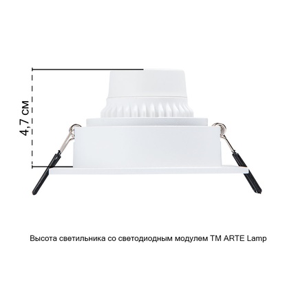 Точечный встраиваемый светильник Arte Lamp IMAI A2465PL-1WH