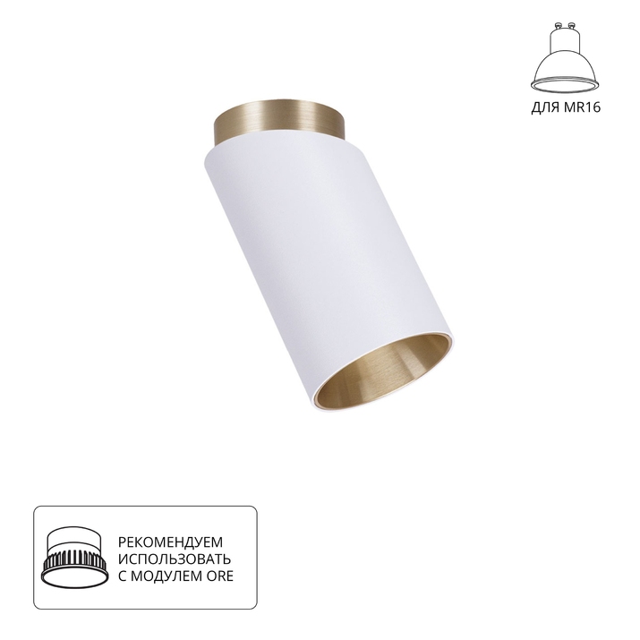 Точечный накладной светильник Arte Lamp CONE A5360PL-1WH фото