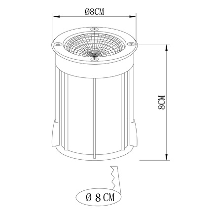 Тротуарный светильник Arte Lamp PIAZZA A6205IN-1SS