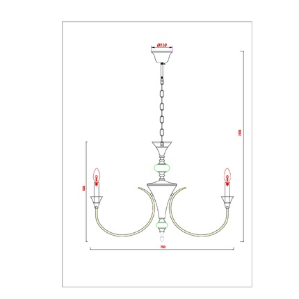 Подвесная люстра Arte Lamp COLLINETTA A4094LM-8PB