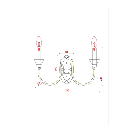 Бра Arte Lamp COLLINETTA A4094AP-2WH