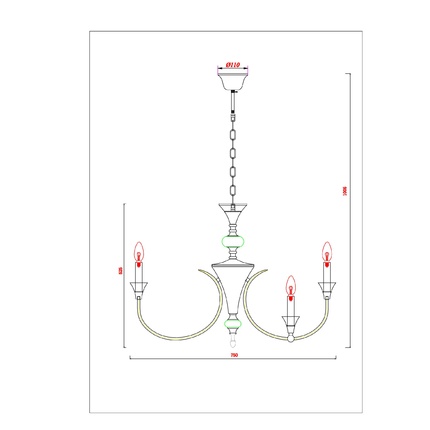 Подвесная люстра Arte Lamp COLLINETTA A4094LM-12WH
