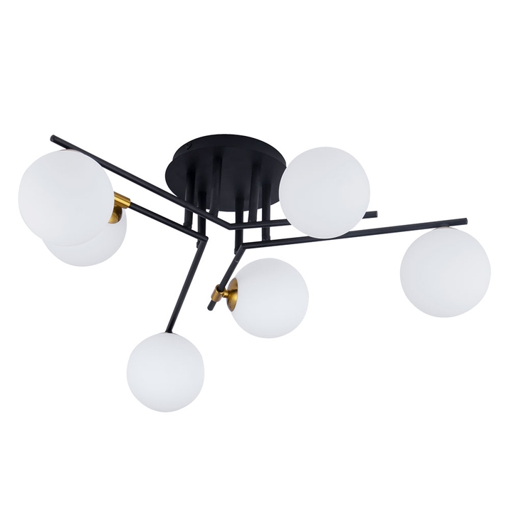 Потолочная люстра Arte Lamp GEMINI A2243PL-6BK фото