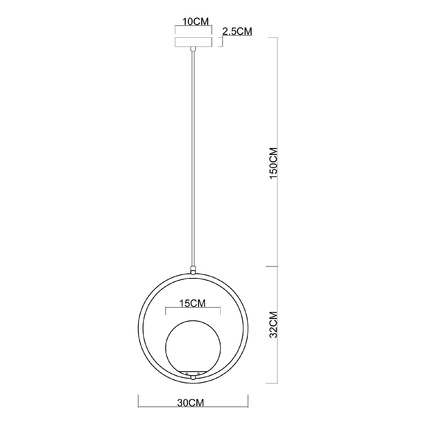 Подвесной светильник Arte Lamp MATISSE A7741SP-1BK