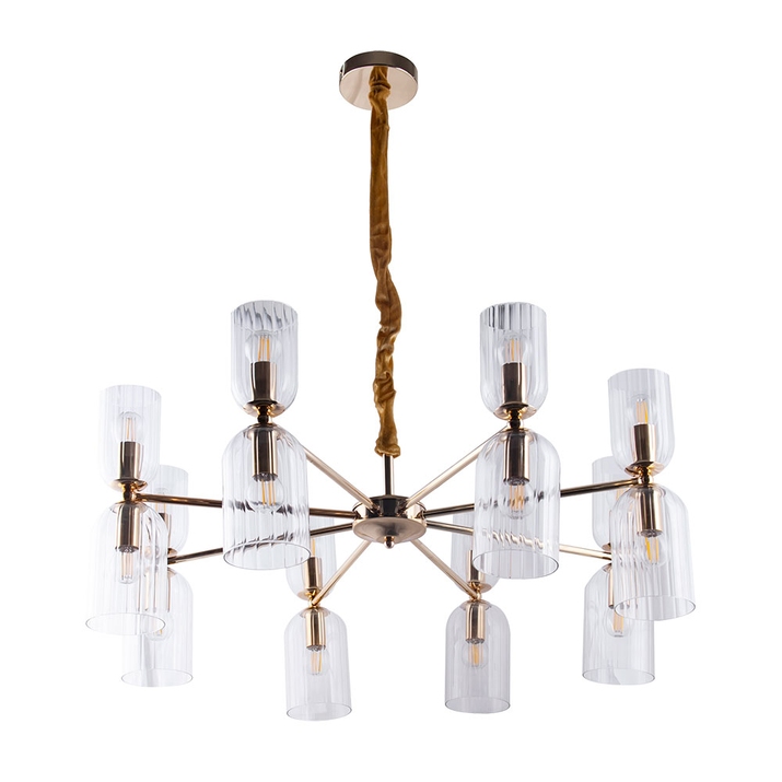 Подвесная люстра Arte Lamp CHARM A1623LM-16GO фото