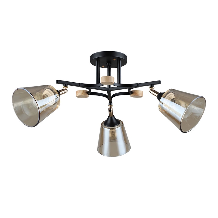 Потолочная люстра Arte Lamp GLASSY A5078PL-3BK фото