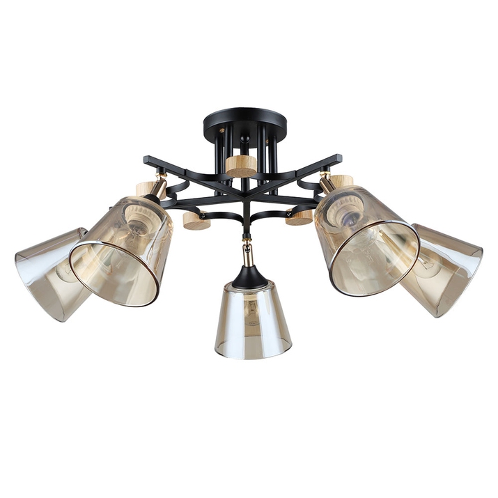 Потолочная люстра Arte Lamp GLASSY A5078PL-5BK фото