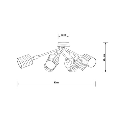 Потолочная люстра Arte Lamp MARIA A4536PL-6AB
